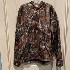 Realtree Edge Mens Camo Hoodie with Gaiter Size XL